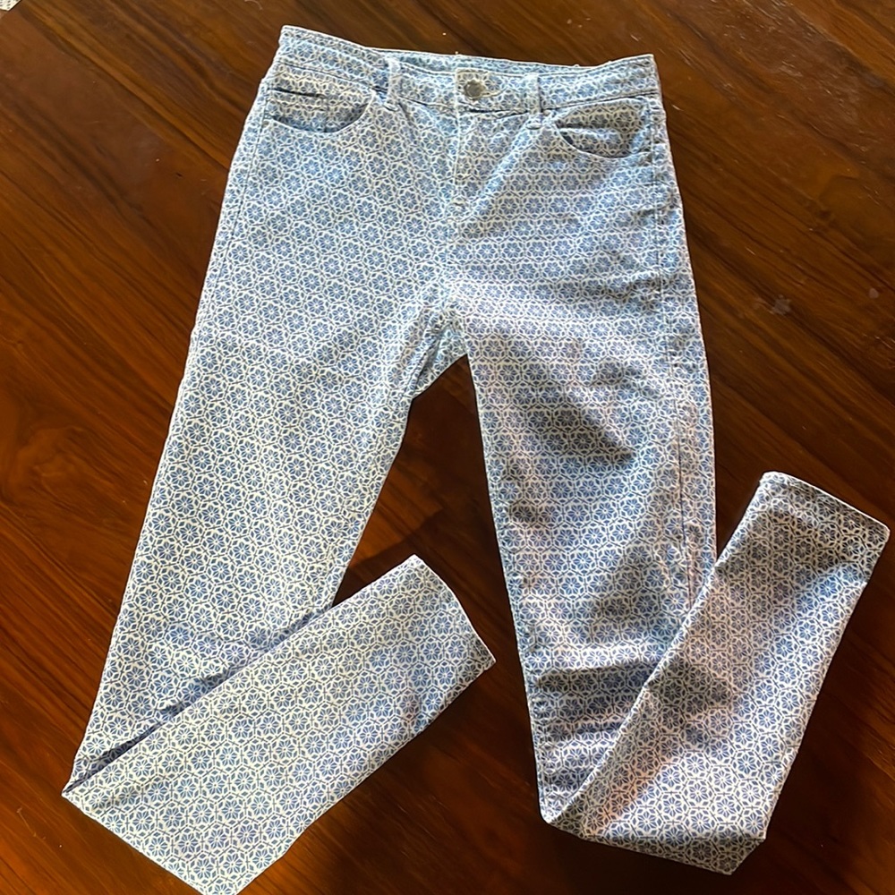 Topshop patterned jeans